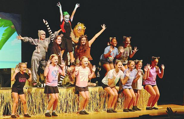 (Right) Musical cast members in the grand finale. (Record Photos)