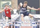 SCHS senior Brendan Cook competes in the 110m high hurdles at the Pratt Invitational last Friday. (Record Photo)