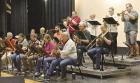 Flatland Big Band members during their Saturday morning rehearsal session. (Record Photo)