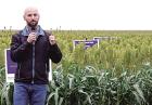 Adam York, administrator for Kansas Sorghum Producers, speaks during the annual field day held in Lane County last Friday. (Record Photo) Adam York, administrator for Kansas Sorghum Producers, speaks during the annual field day held in Lane County last Friday. (Record Photo)