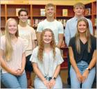 SCHS Homecoming queen candidates are (from left) Malorie Cupp, Erika Felker and Calli France. King candidates are Kalo Hineman, Collin McDaniel and Houston Frank. (Record Photo) SCHS fall sports coronation is Friday