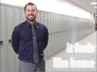 Scott City Middle School assistant principal and activities director T.J. Meyer in the hallway of the new addition that will have classrooms for grades 6-8. (Record Photo) Article Image Alt Text
