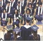 Among the SCHS valedictorians who addressed their classmates and audience during Sunday’s graduation ceremony were (from left) Kaylee Felker, Belle Trout, Reed Batterton and Piper Fox. (Record Photo)