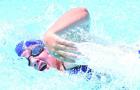 Hadleigh Ames of the Scott City Stars competes in the 50m freestyle. (Record Photo)