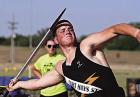 Jackson Rumford in javelin competition during his freshman season at Fort Hays State University. (photo courtesy of Ryan Prickett, FHSU)