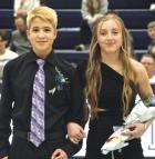 Freshmen Attendants Jose Alarcon and Haylie McDaniel SCHS Winter Homecoming 2024