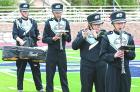 Scott City musicians performing during the Beaver Band Festival are (from left) Reed Batterton, Ricky Fernandez-Lozoya, Rebekah Walter and Joey Valdez. (Record Photo)