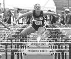 Dighton senior Lani Speer competes in the 100m high hurdle prelims on Friday at the state track and field championships. (Record Photo)