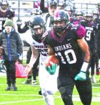 Senior wideout Romeo Terriquez races to the end zone for a 25 yard touchdown reception in the final seconds of the first half. (Record Photo) it came down to trust