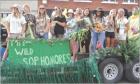 scenes from the Scott Community High School fall Homecoming parade