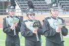 SCHS band members performing in the Hays festival this week were (above, from left) Amber Latta, Kristina Selfridge and Cally Cramer. (Below, from left) Max Tuttle, Alan Ruiz and Matthew West. (Record Photos) SC band marches to it own beat at Hays festival