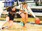 Scott City senior Kaylee Felker gets a steal during Friday’s GWAC contest against Holcomb. (Record Photo)