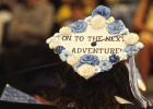 SCHS graduates toss their caps into the air at the conclusion of Saturday’s ceremony. (Below) Many of the graduates had a message on their mortar boards. (Record Photos) SC grads prepare for the ‘real world’