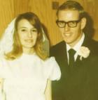 In 1970 . . . Mr. and Mrs. Darrel Faurot . . . and in 2020 Faurots to celebrate 50th anniversary