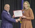 Strine receives $1,000 Wheatland scholarship