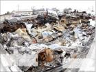 Debris has been pushed into the basement of the former K&J Foods located at the intersection of K96 and K25 highways in Dighton. (Record Photo) what next?