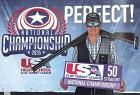 Scott City’s Rylan Wilkinson was recognized for hitting 50 straight during the clay target national championship.