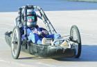 Cody Vance test drives his vehicle at the Scott City Airport last week in preparation for the first race in the Electro-Rally series. (Record Photo) title defense begins