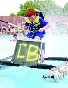 Corbin Baker in the Carnival Scott City Middle School 4th Grade Regatta