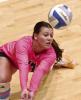 Scott City senior Lily Lightner gets into position to make a dig during Saturday’s GWAC tournament action against Goodland. (Record Photo)
