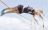 Scott City eighth grader Maddie Goode clears 12-feet during last week’s track meet at Oakley. (Record Photo)