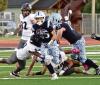 SCHS sophomore runningback Jayden Weston slips away on a 32 yard screen pass that sets up Scott City’s first touchdown against Mesa Ridge. (Record Photo)